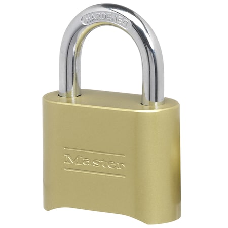 Master Lock Master Lock 2-9/10 in. H X 1 in. W X 2 in. L Steel Double Locking Combination Padlock 175D
